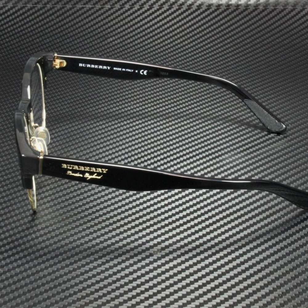 Burberry Gold and Black Frame Eyeglasses - Picture 2 of 5